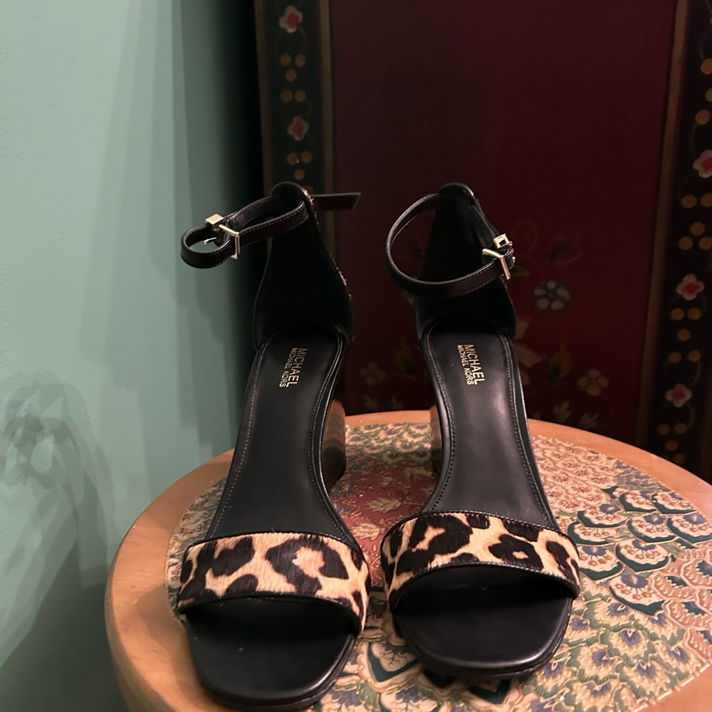 Michael Kors leopard print wedges
